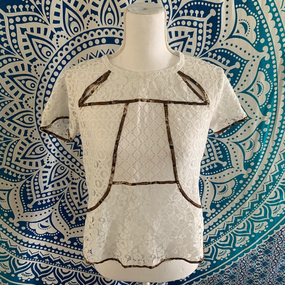 White BCBG Blouse